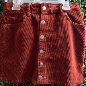 Cognac MIDI Skirt